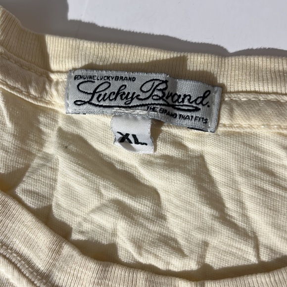 Lucky Brand vintage reverse screenprint tee t-shirt XL I'm a People Pleaser - Picture 2 of 7